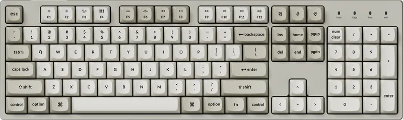 C2 Pro - Mechanisch Toetsenbord - 100% - Banana Switch - Retro van Keychron, Retro, US – cover