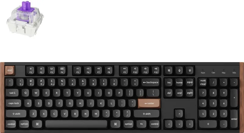 K10 HE - Magnetisch Toetsenbord - Draadloos - US Qwerty - 100% - Special Edition by Keychron, Black, US – cover