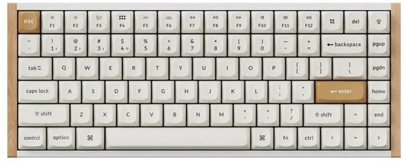 K2 HE - Magnetisch Toetsenbord - Draadloos - US Qwerty - 75% - Special Edition van Keychron, Wit, US – cover