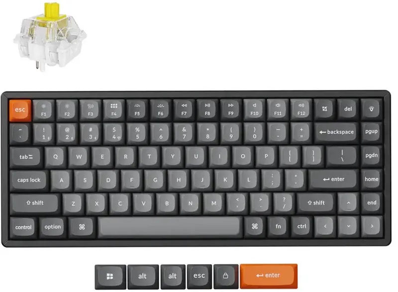 K2 Max QMK toetsenbord banana switch by Keychron, Grey – cover