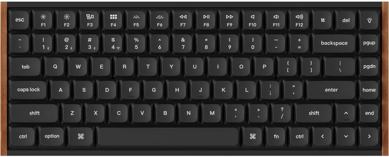 K3 Ultra - Mechanisch Toetsenbord - Draadloos - US Qwerty - 75% - Bruine Schakelaar van Keychron, Zwart, US – cover