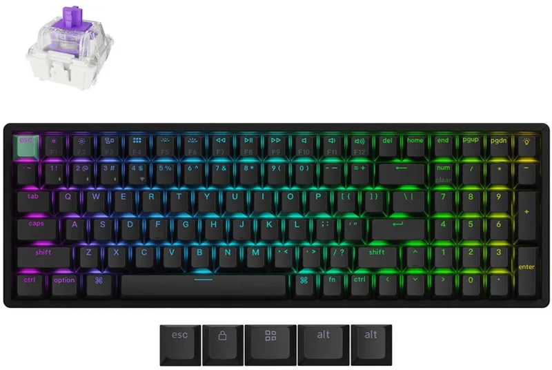 K4 HE toetsenbord Nebula switch by Keychron, Black – cover
