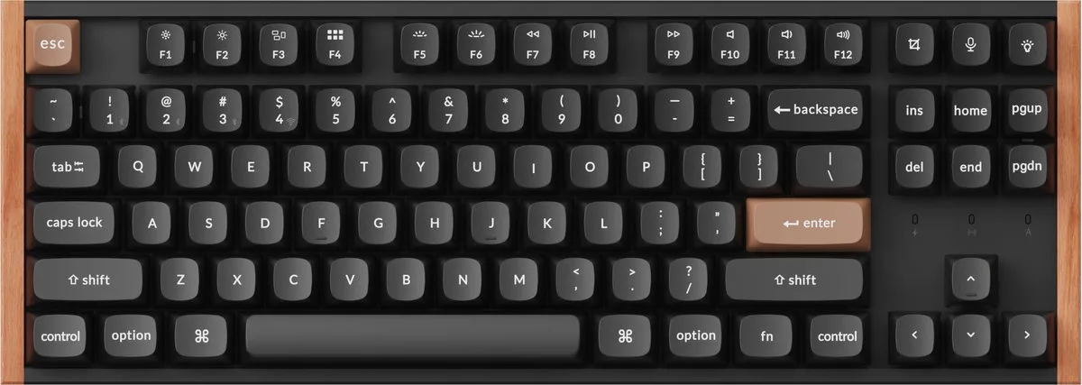 K8 HE Special Edition - Gaming Toetsenbord - 80% - Magnetisch - RGB - Zwart/Hout by Keychron, Black, US – cover