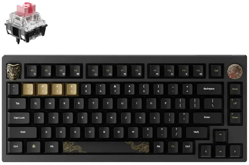 Myth Wukong Deluxe Edition gaming toetsenbord de Keychron, Noir – jaquette