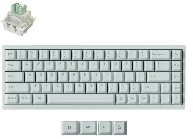 Q16 HE 8K keramisch toetsenbord lime magnetic switch van Keychron, Groen – cover
