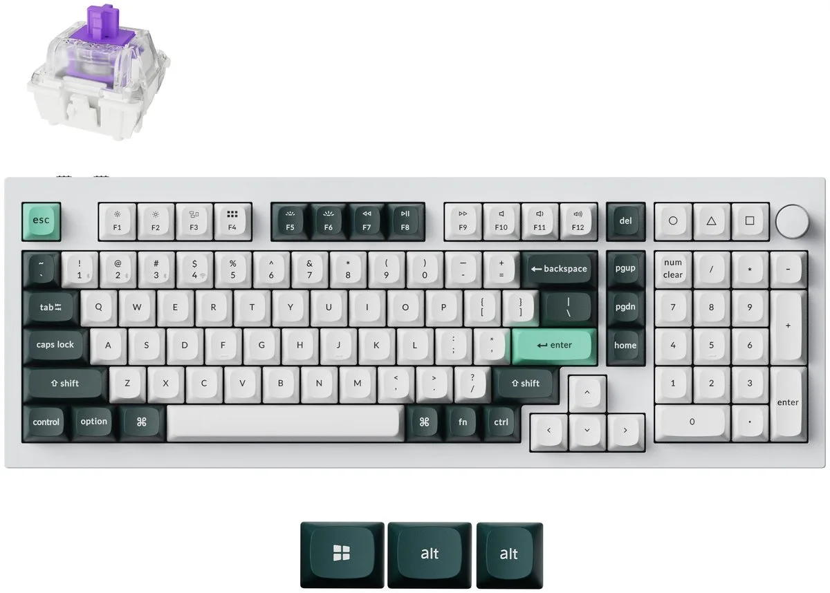 Q5 HE QMK toetsenbord nebula switch by Keychron, White – cover