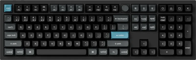 Q6 Ultra - Mechanisch Toetsenbord - Draadloos - US Qwerty - 100% - Bruine Switch by Keychron, Black, US – cover