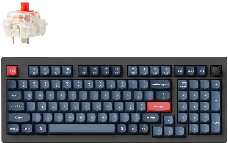 V5M-D1 - Toetsenbord by Keychron, Black, Grey – cover