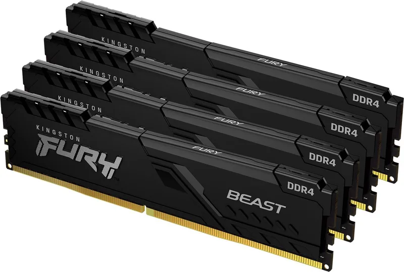 Beast - Geheugen - DDR4 - 128 GB: 4 x 32 GB - 288-PIN - 3600 MHz / PC4-28800 by Kingston – cover