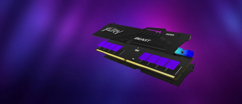 DDR5 16GB PC 5600 CL40 Kingston FURY Beast RGB retail by Kingston – cover