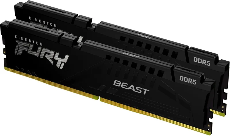 FURY Beast 128GB 5600MT/s DDR5 CL36 DIMM (set van 2) Black by Kingston – cover