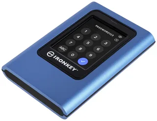 IronKey Vault Privacy 80 - External hard drive SSD - USB 3.2 Gen 1 by Kingston, Blue, 960 GB – cover 2 of 2