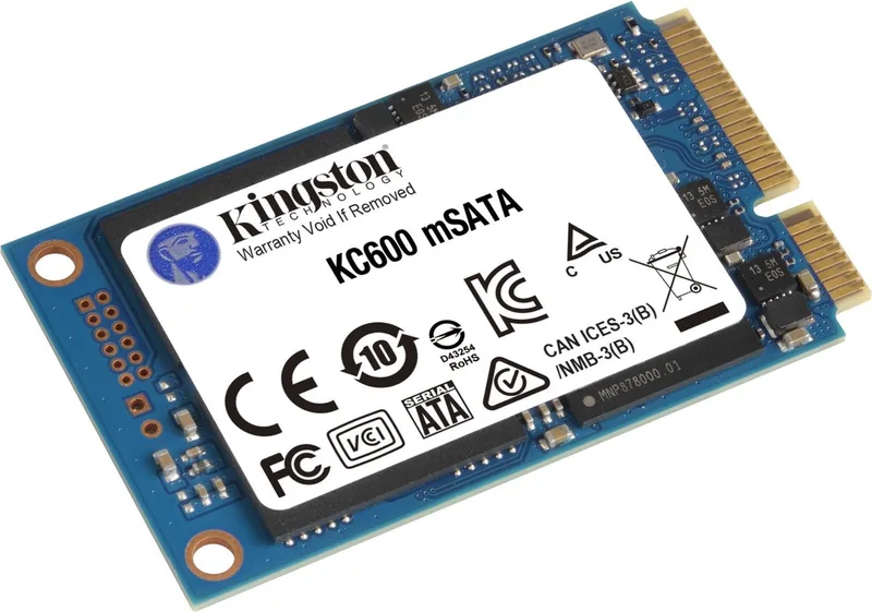 KC600 - Interne SSD - 512GB - mSATA - SATA III 6Gb/s - 3D TLC - Hardwarematige Versleuteling de Kingston – jaquette