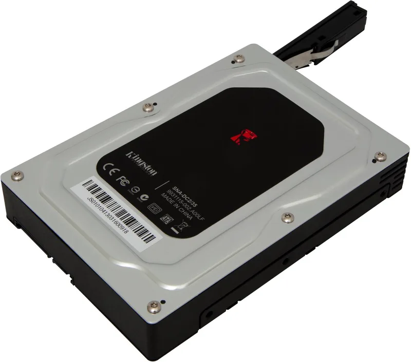 Technology 2.5 - 3.5" SATA Drive Carrier Universeel HDD-behuizing van Kingston, Zwart – cover