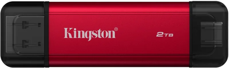 Technology Draagbare SSD met Dual USB-A/C, tot 1050MB/s USB 3.2 Gen 2 van Kingston, 2 TB – cover