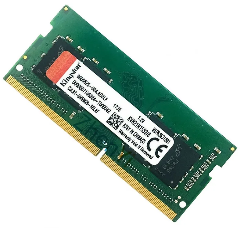ValueRAM KVR21S15S8/8 8GB DDR4 SODMM 2133MHz (1 x 8 GB) de Kingston – jaquette