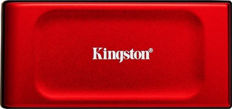 XS1000R - Externe SSD - USB 3.2 Gen 2 - 1050MB/s - Rood de Kingston, Transparent, 1 TB – jaquette