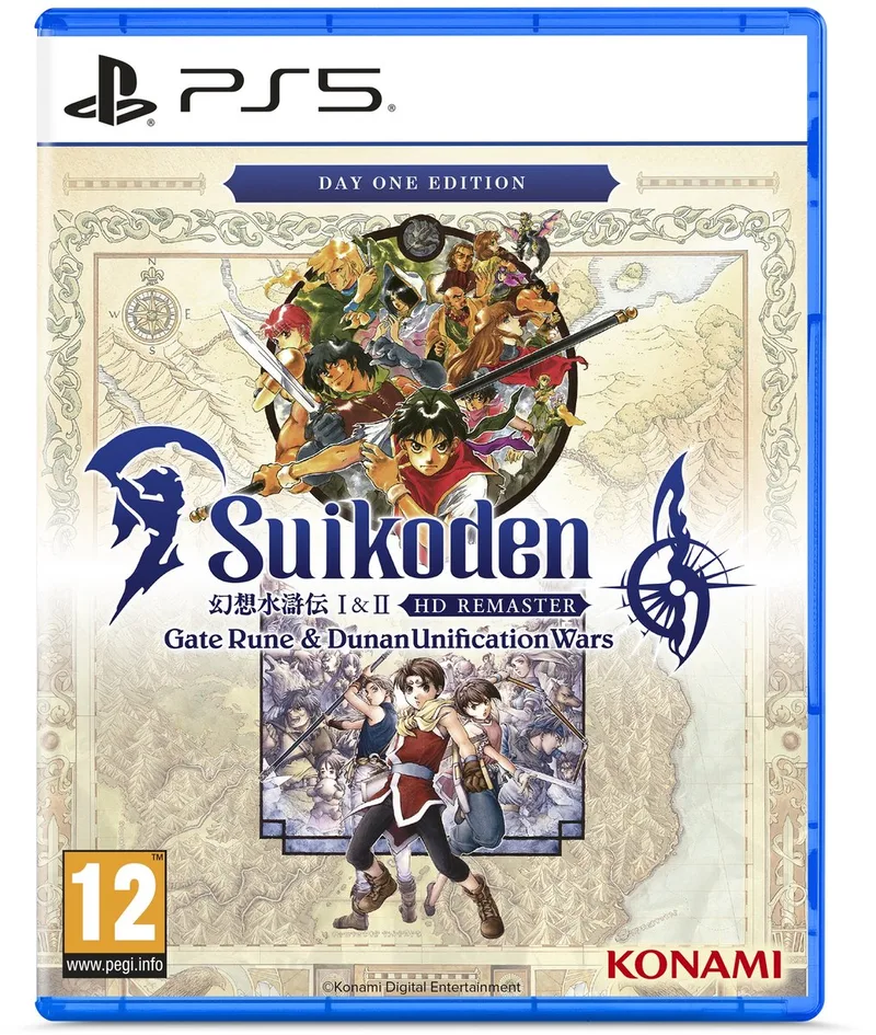 Suikoden 1 & 2 HD Remake van Konami, PS5 – cover