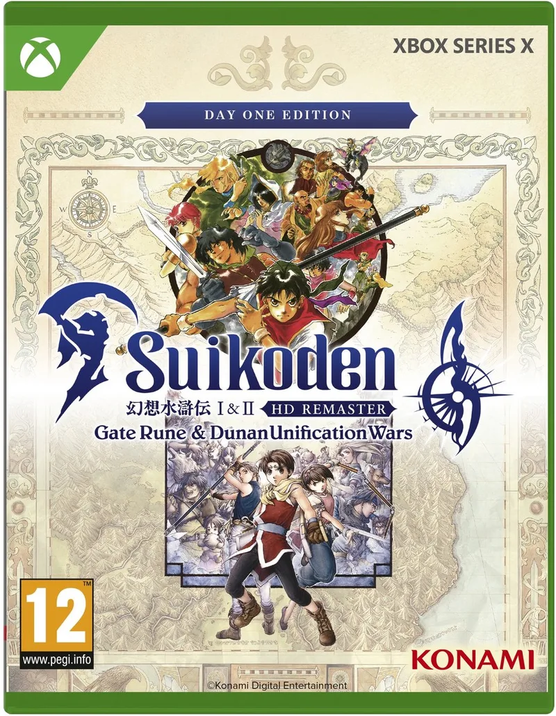 Suikoden 1 & 2 HD Remake van Konami, Xbox Series X | S – cover