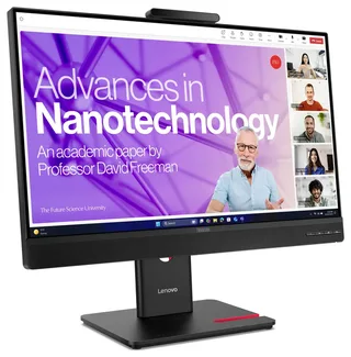 27" Lenovo ThinkVision T27qd-4v - 2560x1440 (QHD) - 120Hz - IPS - 100W USB-C de Lenovo, Noir – jaquette 2 sur 2