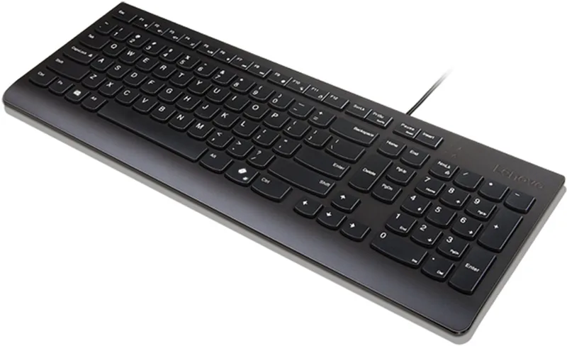 Essential bedraad toetsenbord (copilot ready) - (VS Internationaal) van Lenovo, Zwart, US – cover