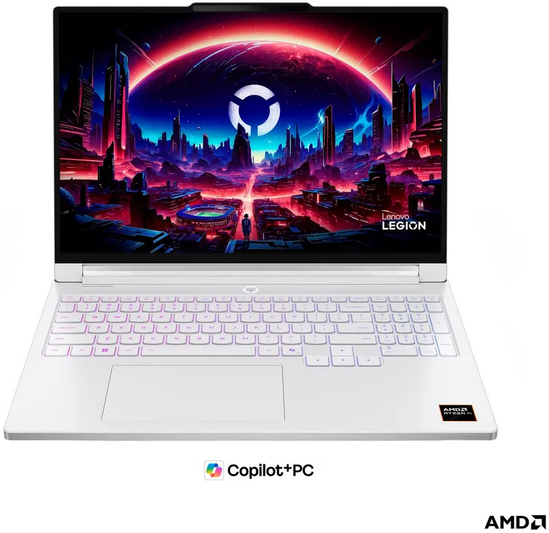 Legion 7 16AGP11 Gaming-Notebook (40,6 cm/16 Zoll, AMD Ryzen™ AI 9 HX 470, GeForce RTX 5060, 32 GB, 1000 GB SSD) by Lenovo, White – cover