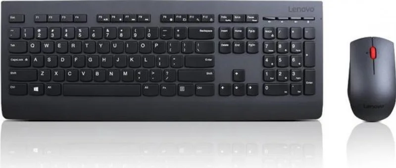 Lenovo 4X30H56829 RF Draadloos Zwart toetsenbord by Lenovo, Black, US – cover