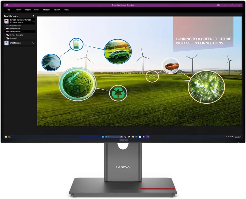 LENOVO - 64A7GAT6EU - Computermonitor van Lenovo, Zwart – cover