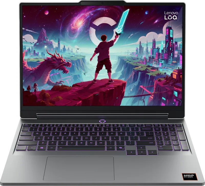 LOQ 15AHP11 AMD Ryzen™ 7 250 Laptop 38,9 cm (15.3") WUXGA 16 GB DDR5-SDRAM 1 TB SSD NVIDIA GeForce RTX 5060 Wi-Fi 6 (802.11ax) Windows 11 Home Grijs van Lenovo, Grijs, US – cover