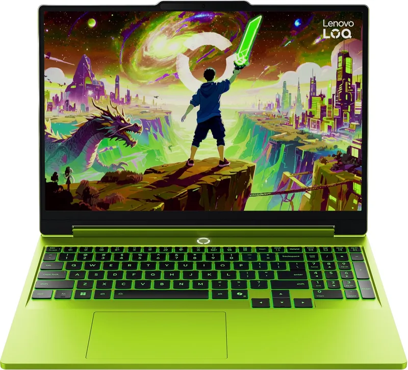 LOQ 15AHP11 AMD Ryzen™ 7 250 Laptop 38,9 cm (15.3") WUXGA 32 GB DDR5-SDRAM 1 TB SSD NVIDIA GeForce RTX 5070 Wi-Fi 6 (802.11ax) Windows 11 Home Belgisch van Lenovo, Groen, BE – cover
