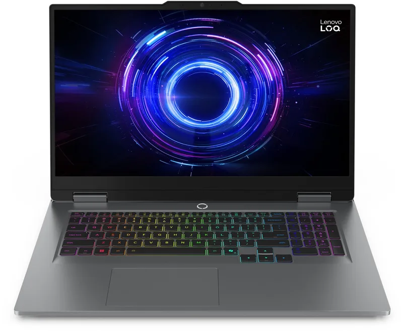 LOQ 17IRX10 Intel® Core™ i7 i7-14700HX Laptop 43,9 cm (17.3") Full HD 24 GB DDR5-SDRAM 512 GB SSD NVIDIA GeForce RTX 5070 Wi-Fi 6 (802.11ax) Windows 11 Home Engels van Lenovo, Grijs, US – cover