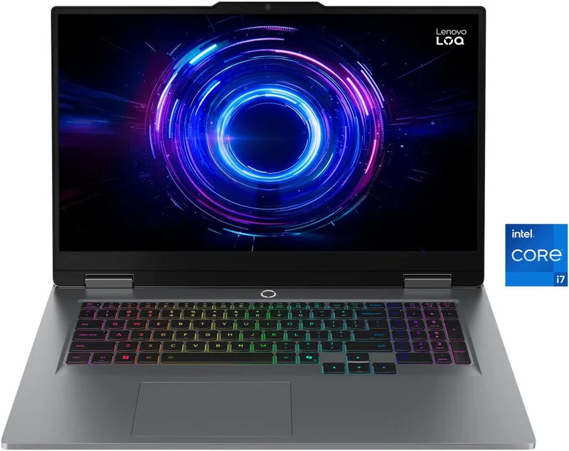 LOQ 17IRX10 RTX 5050/5060/5070 Gaming-Notebook (43,9 cm/17,3 Zoll, Intel Core i7 14700HX, GeForce RTX 5070, 32 GB, 1000 GB SSD) by Lenovo, Grey – cover