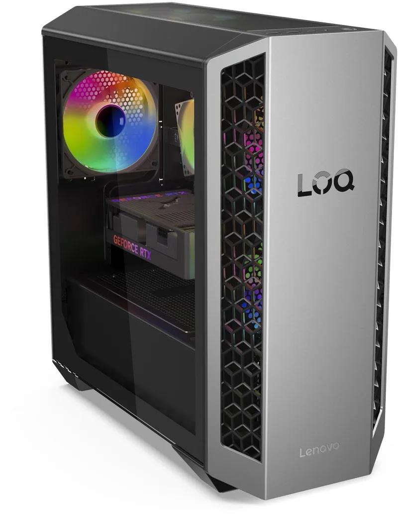 LOQ Tower 26ADR10 91DF0083MH - AMD Ryzen™ 7 8745HX - 32 GB DDR5-SDRAM - 1 TB SSD - NVIDIA GeForce RTX 5060 - Windows 11 Home van Lenovo, Zwart – cover