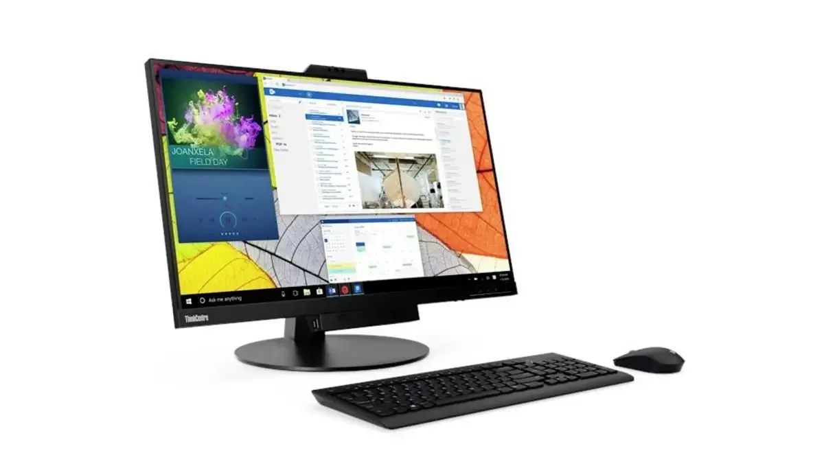 Moniteur LED Lenovo ThinkCentre Tiny-in-One 27 CEE F (A - G) 68.6 cm 27 pouces 2560 x 1440 pixels 16:9 6 ms USB-B, HDMI™, DisplayPort, casque/micro combiné (jack 3.5 mm) IPS LED van Lenovo, Zwart – cover