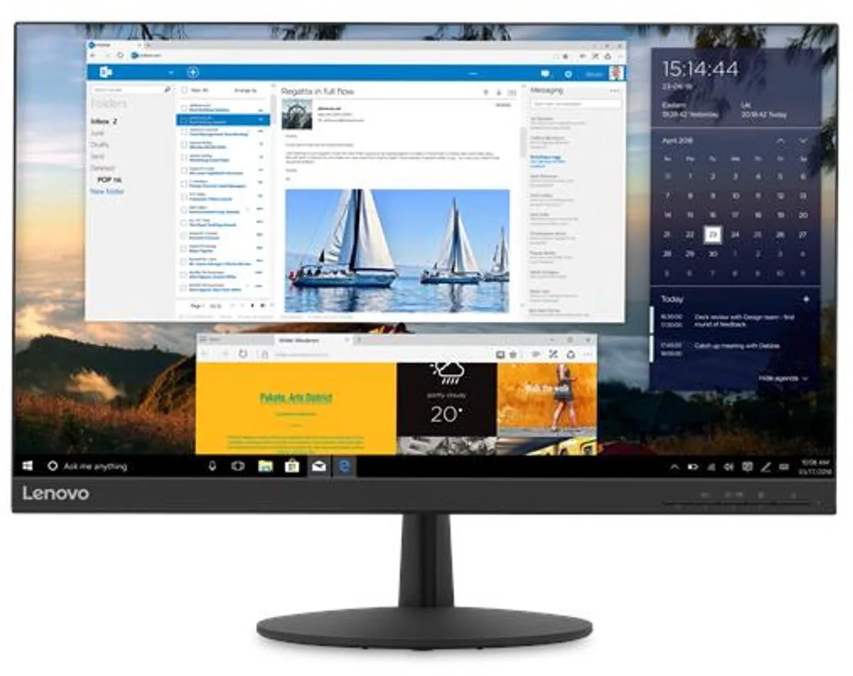 Monitor LED L24q-30 23,8" (65FBGAC1EU) de Lenovo, Noir – jaquette