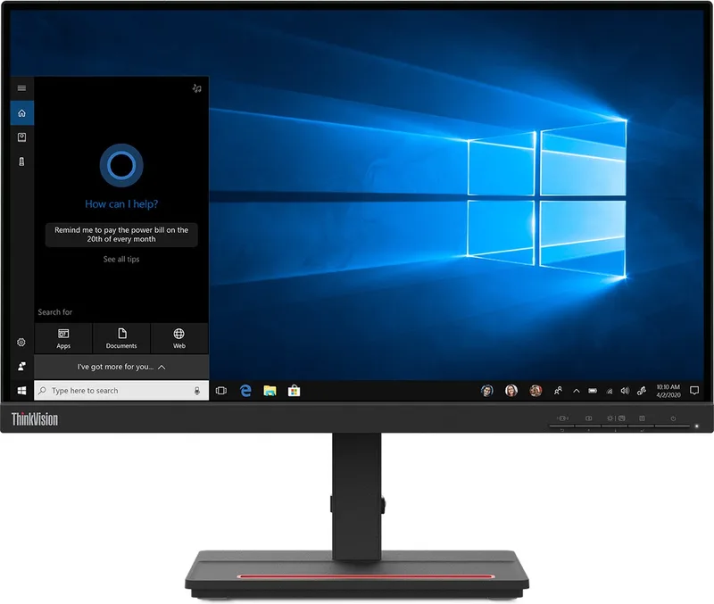 Monitor Lenovo 62C6KAT1EU 21,5" WLED LED LCD VA AMD FreeSync de Lenovo, Noir – jaquette