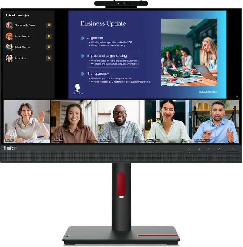Monitor Lenovo 63D8MAT3EU Full HD 23,8" by Lenovo, Black – cover