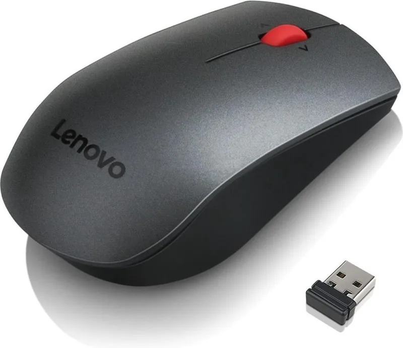 Professional Draadloze Muis 1600 Dpi Voor Windows En Mac Computers van Lenovo, Czarny – cover