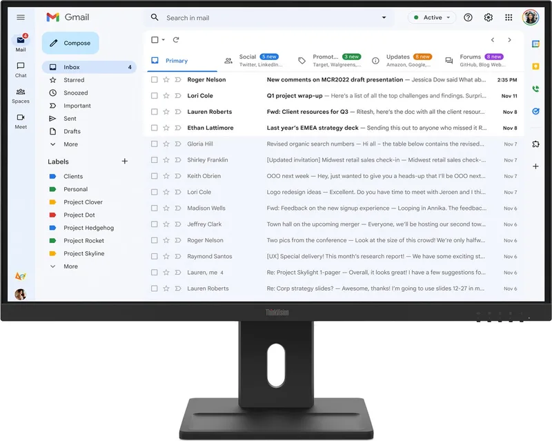 ThinkVision E27-40 - Monitor - 27 inch - Full HD - IPS van Lenovo – cover