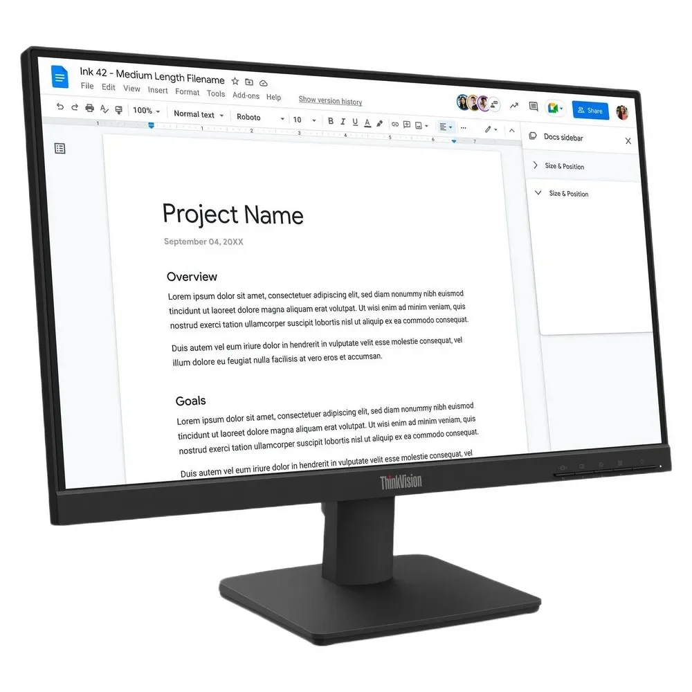 Écran Thinkvision S22-4e 21.5´´ Fhd Va Led 75hz de Lenovo – jaquette