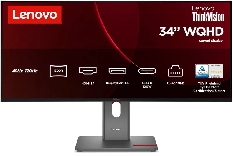 ThinkVision T34WD-40 Monitor by Lenovo, Black – cover
