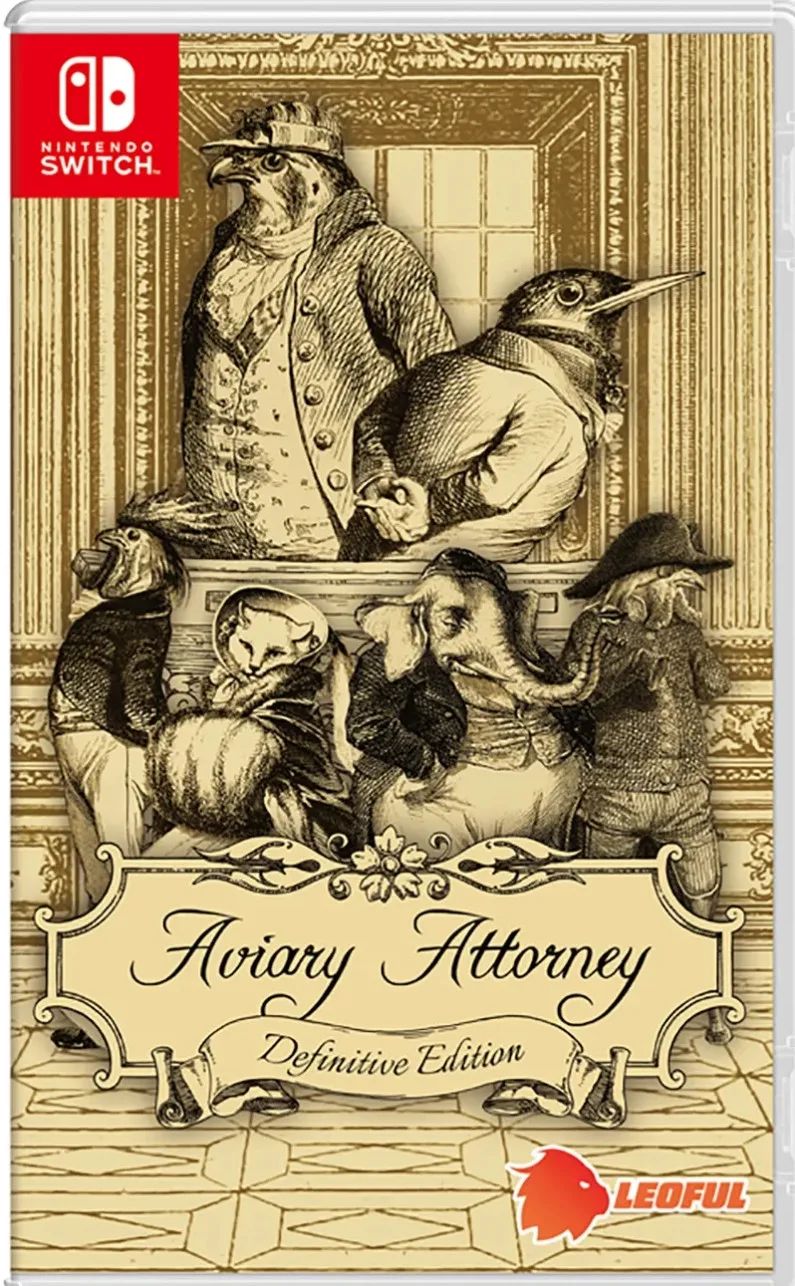 Aviary Attorney Definitive Edition van Leoful, Nintendo Switch – cover