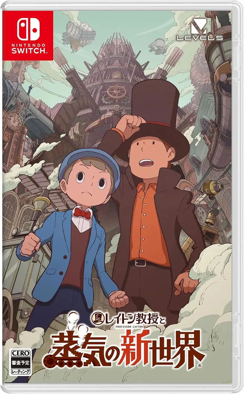 Professor Layton and the New World of Steam van Level-5, Nintendo Switch – cover