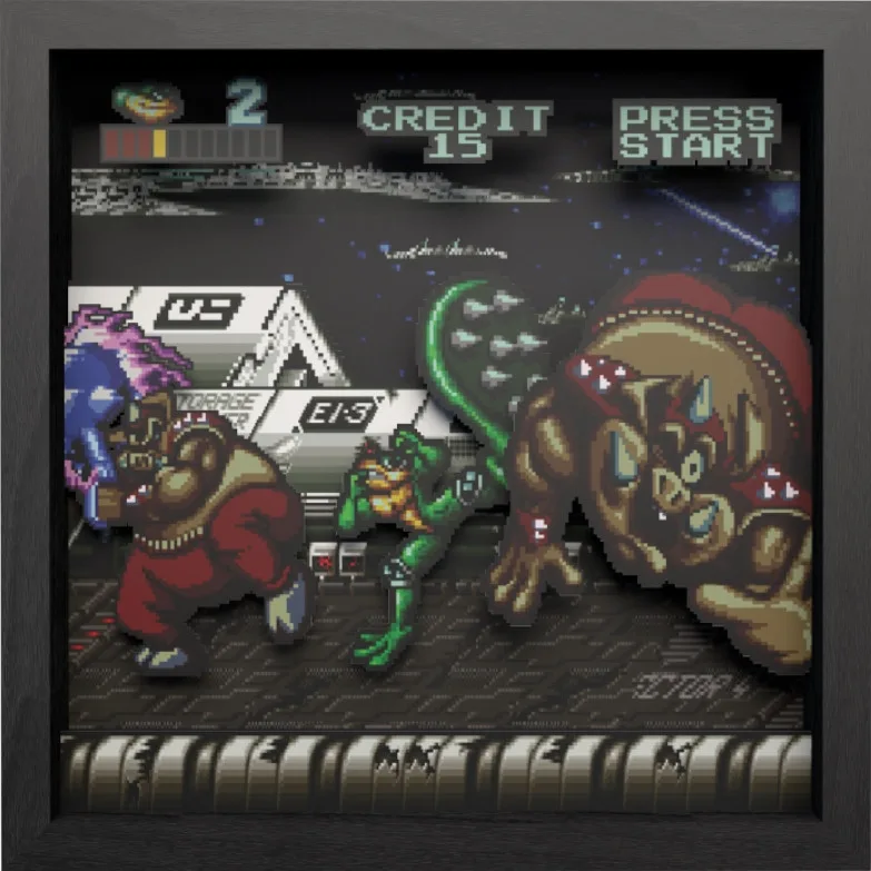 Pixel Frame - Battletoads - Big Bad Boot (23cm x 23cm) van Level Up Labs – cover