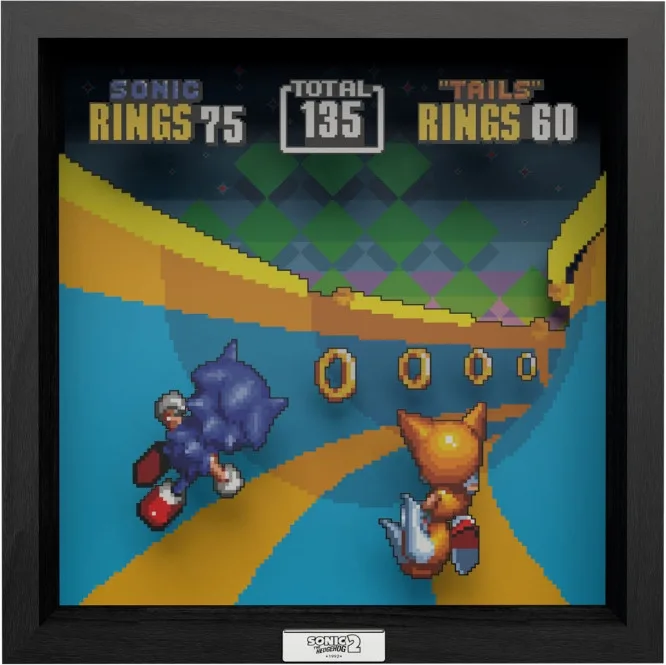 Pixel Frame - Sonic 2 - Special Stage (23cm x 23cm) van Level Up Labs – cover