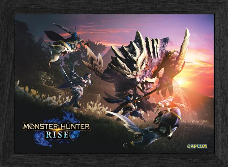 Pixel Frames Plax - Monster Hunter Rise: Magnamalo Hunt (30cm x 25cm) van Level Up Labs – cover