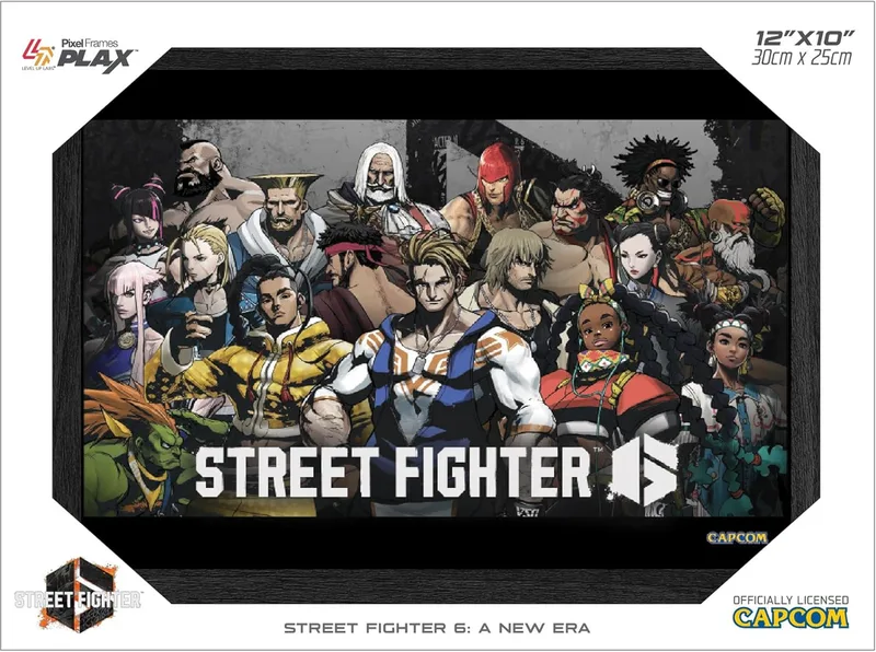 Pixel Frames Plax - Street Fighter 6: A New Era (30cm x 25cm) van Level Up Labs – cover