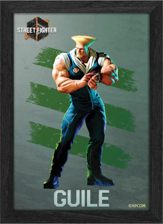 Pixel Frames Plax - Street Fighter 6: Guile (25cm x 30cm)