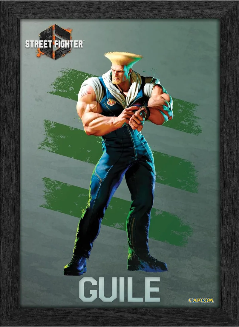 Pixel Frames Plax - Street Fighter 6: Guile (25cm x 30cm) van Level Up Labs – cover