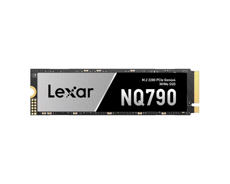 NQ790 4TB NVMe SSD Gen4 M.2 2280 4000GB interne SSD (4 TB) M.2" 7000 MB/S Lesegeschwindigkeit, 6000 MB/S Schreibgeschwindigkeit, Heatsink, HMB, SLC Cache, PCIe 4.0 NVMe de Lexar – jaquette
